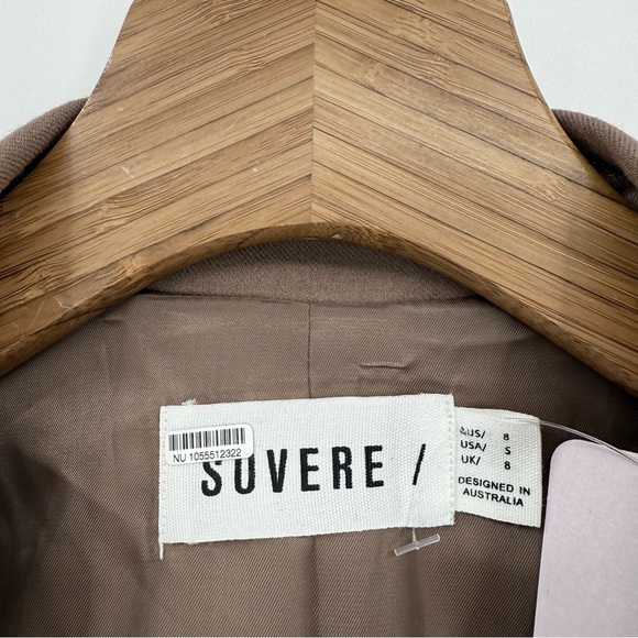 Anthropologie Sovere Origin Oversized Blazer in Brown Size US S - Picture 6 of 16